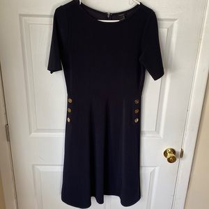 Ann Taylor Navy Dress Sz 4